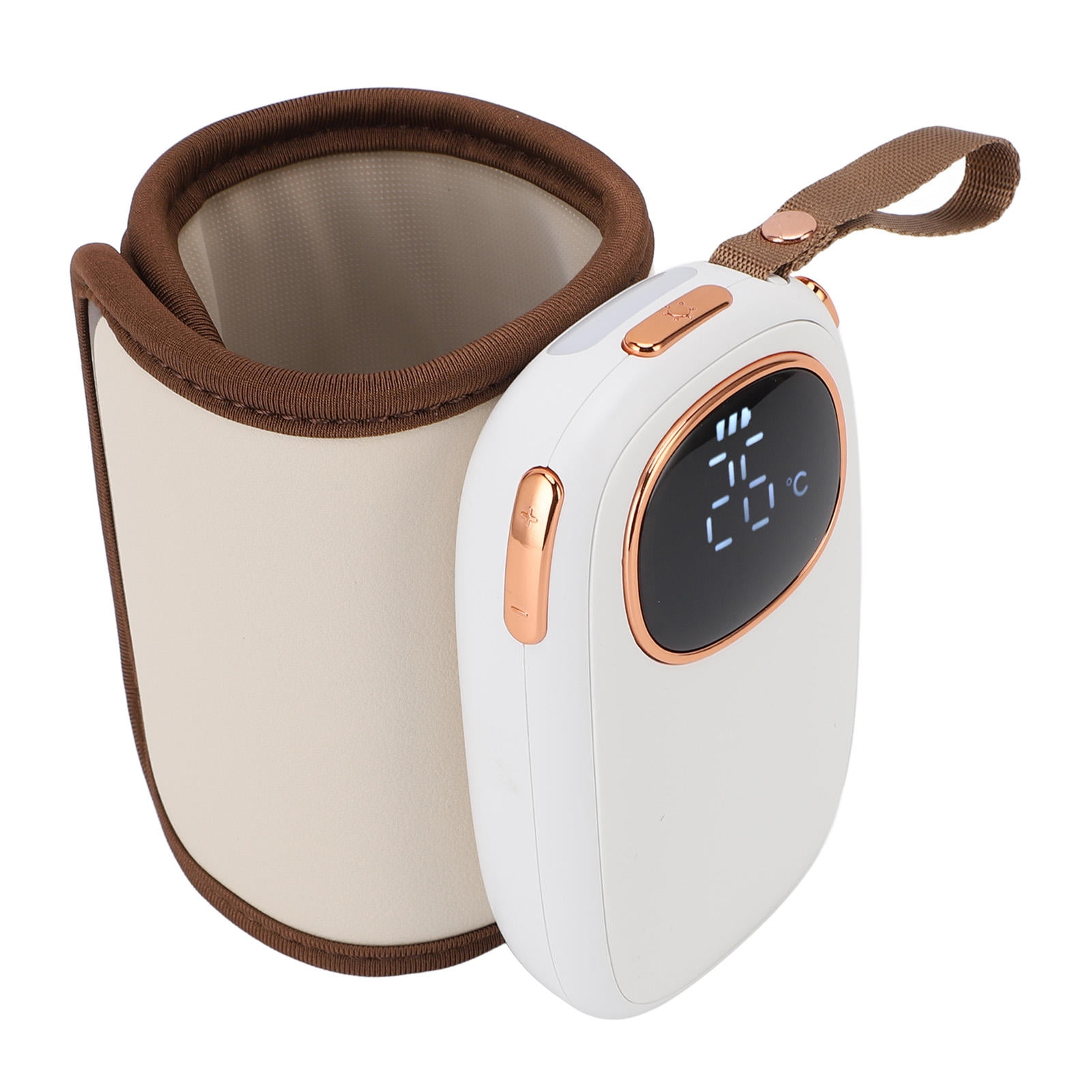 LAZIOEGR USB Portable Baby Bottle Warmer – 18W Fast Heating, Constant Temperature, Insulation Sleeve, Travel‑Ready