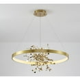 thumbnail image 5 of Bethel International LED Chandelier Gold Aluminum & Acrylic, 5 of 14
