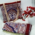 thumbnail image 3 of Foldable Mat Floral Woven Pattern with Tassels Portable Rug for Men Women Kids Giving, 3 of 11