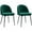 Green, variant on HOMCOM Dining Chairs Set of 2, Mid-Back Velvet-touch Upholstery Side Chair