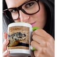 thumbnail image 2 of 3drose, Brazil, Mato Grosso, the Pantanal, Rio Cuiaba, Black Caiman., 15oz Two-tone Green Mug, 2 of 6