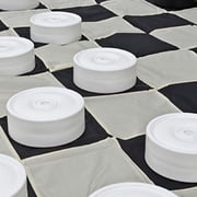 MegaChess Plastic Giant Checkers Board Game, Outdoor Games, 4 inch Checkers