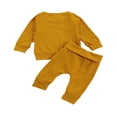 thumbnail image 2 of Baby Girls Clothes Short Sleeve Tops Drawstring Elastic Waist Shorts Outfits, 2 of 6