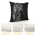 thumbnail image 4 of Orinice Owl Graphic Decorative Cushion Throw Pillow Cover for Home Couch Living Room Bed Sofa Car Bedroom Zipper Closure 1PC 12x12in, 4 of 5