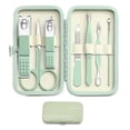 thumbnail image 1 of Nagelklipparset Män Kvinnor Tånagelklippare Personliga Vårdverktyg med Portabelt Resefodral Lämpligt som Gåvor Män Kvinnor Vänner Fru (Grön), 1 of 5