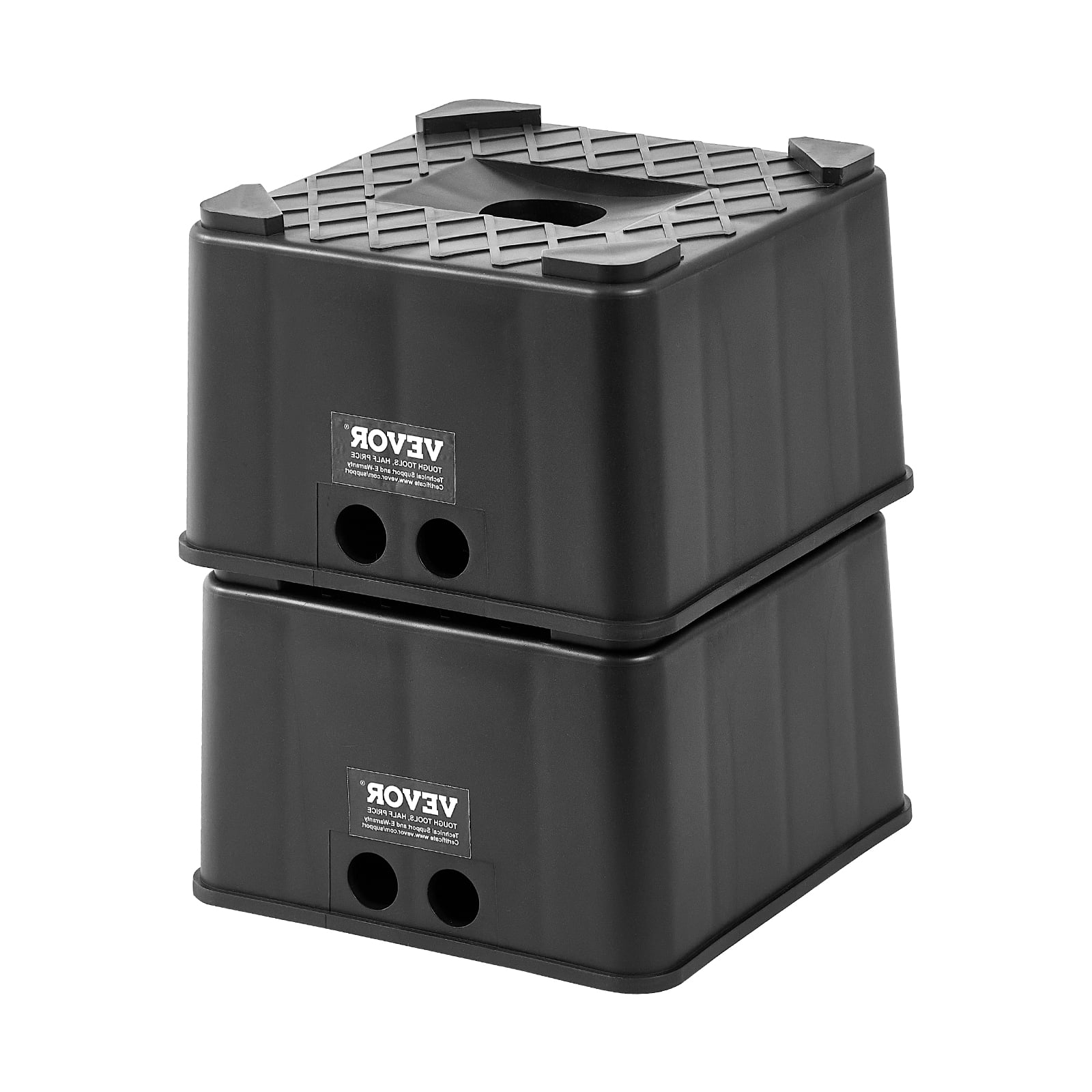 VEVOR Trailer Jack Blocks, 6" High Heavy Duty RV Leveling Blocks, Each with 6000 lbs Capacity, as RV Jack Stand, Stool, Camper Accessories, for Travel Trailers, 5th Wheels Class A/C Motorhomes