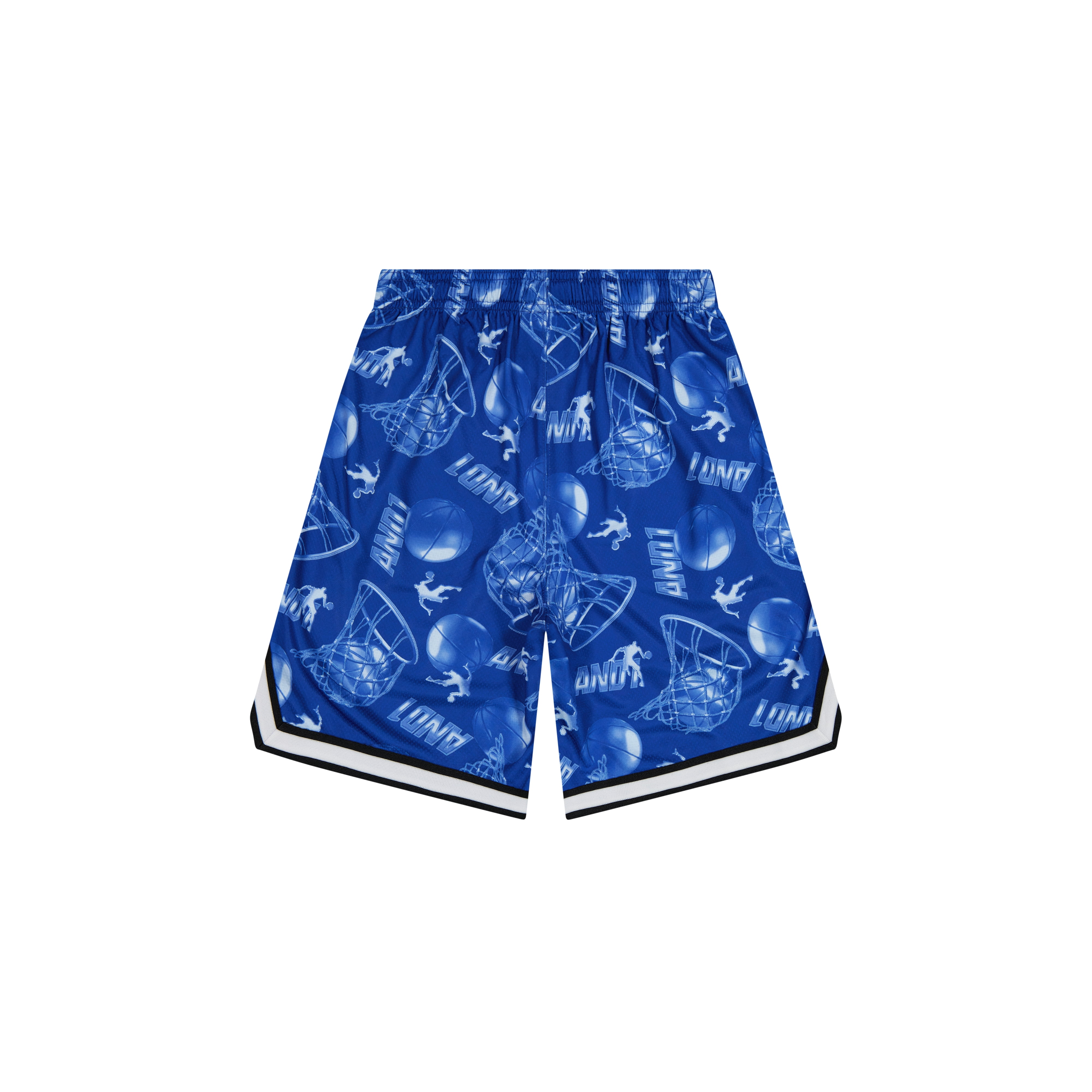 AND1 Boy's Athletic Platinum Short, 7" Inseam, Sizes 4-18