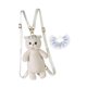 thumbnail image 5 of Mochila de peluche de gato, suave y ligera, ideal para uso diario en la calle. Encaje azul, 5 of 9