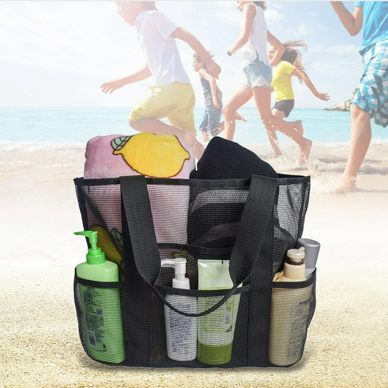 8 Pockets Summer Large Beach Bag For Towels Mesh Durable Travel Handbag Toys  Organizer Waterproof Underwear Swimming Storage Bag - AliExpress