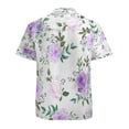thumbnail image 3 of High Quality Hawaiian Shirts for Men Short Sleeve Aloha Beach Shirt Floral Summer Casual Button Down Shirts Blouses BBDX4I, 3 of 7