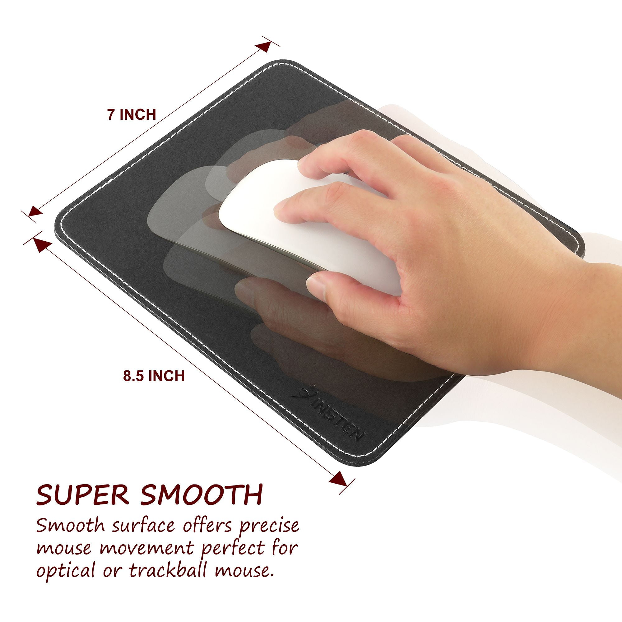 Insten Mouse Pad for Laptop PC Computer Gaming with AntiSlip Rubber