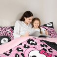 thumbnail image 4 of Erosebridal Snooker Billiards Twin Comforter Sets 3-Piece for Boys Girls,Kids Teens Leopard Print Bling Glitter Print Bedding Set,Pink Reversible,Luxury Bedroom Decor, 4 of 6