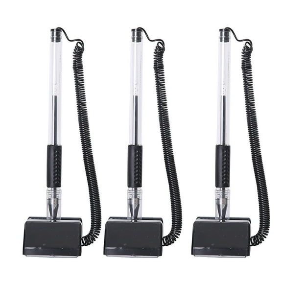 Soimiss Neutral Pen 0.7mm Black Ergonomic Design for Office Writing 3Pcs