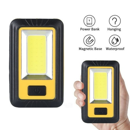 

LED Rechargeable Work Light Powerful Magnetic COB Work Lamp Waterproof 3 Lighting Modes Portable Lamp For Car Repairing Camping