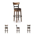 thumbnail image 5 of Signature Design by Ashley Pinnadel Swivel Bar Stool, Light Brown, Upholstered Pub Height Chair with 360-Degree Swivel and Faux Leather Seat, 5 of 7