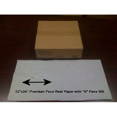 12"x24" Premium Face Paper with face Slit, 1000pcs per Box. Item# 55582