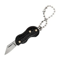 Qiopertar Under $5 Mini Portable Folding Knife Shape Necklace, Stainless Steel Peanut Knife for Outdoor Activities, Folding Knife Pocket Knife