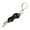 Black, variant on Mini Portable Folding Knife Shape Necklace Stainless Steel