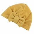 thumbnail image 3 of Bonnets for Women, Yigetop Women Bow Cancer Chemo Hat Beanie Scarf Turban Head Wrap Cap Ye Headwraps for Black Women Yellow One Size, 3 of 9