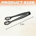 thumbnail image 6 of FACEGA Metal Tongs,Mesh-Style Claw 304 Stainless Steel Tongs,U Form Grip 5.5" Cooking Tongs,For Pick Up, Sugar Cubes, Milk Balls,Black, 6 of 7