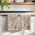 thumbnail image 7 of Ocean Jellyfish Kitchen Towels Set of 1, Vintage Colorful Coastal Animal Brown Absorbent Dish Towels for Kitchen, Microfiber Hand Towel, Quick Drying Tea Towel for Cleaning Decorative Dishcloths, 7 of 7
