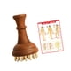 thumbnail image 1 of Cepillo de masaje corporal de madera manual de 29 dientes de latón para estilizar el cuerpo, el cuello, las manos y los hombros. con imagen de punto, 1 of 9