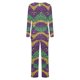 thumbnail image 5 of Puntoco Conjunto de pijama cómodo para mujer, conjunto de pijama con parte superior y pantalones casuales con estampado degradado para mujer, 5 of 5