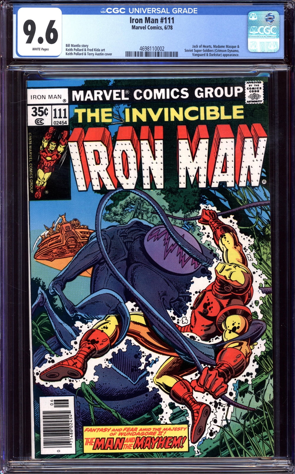 Iron Man #111 - CGC 9.6 Comic Book