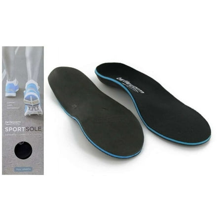 Betterform SportSole Orthotic Arch Supports Replacement Shoe Insoles Full Length Men 4-4.5 / WOM 6-6.5 Size B