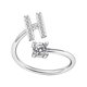thumbnail image 1 of Fiudx Anillo de Pareja, Elegante Joya con Letra Inicial, Accesorio de Cobre de Moda, Tamaño Perfecto para Uso Diario, Idea de Regalo Romántico, Joyería de Moda para Mujer., 1 of 3
