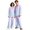 Light Purple(Gradient), variant on Matching Pjs for Couples Button Down Gradient Pajamas for Men Women Sleepwear Long Sleeve Soft Lounge Sets 2 Pcs Loungewear Light Gray XL