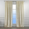 thumbnail image 6 of 3S Brother's Cream Extra Long Shiny Velvet Curtains Luxury Colors Light Blocking Hang Back Tab & Rod Pocket 1 Panel Curtain 5-30 Ft Home Décor Custom Made Drapes -Made in Turkey(52"W X 288"L), 6 of 6