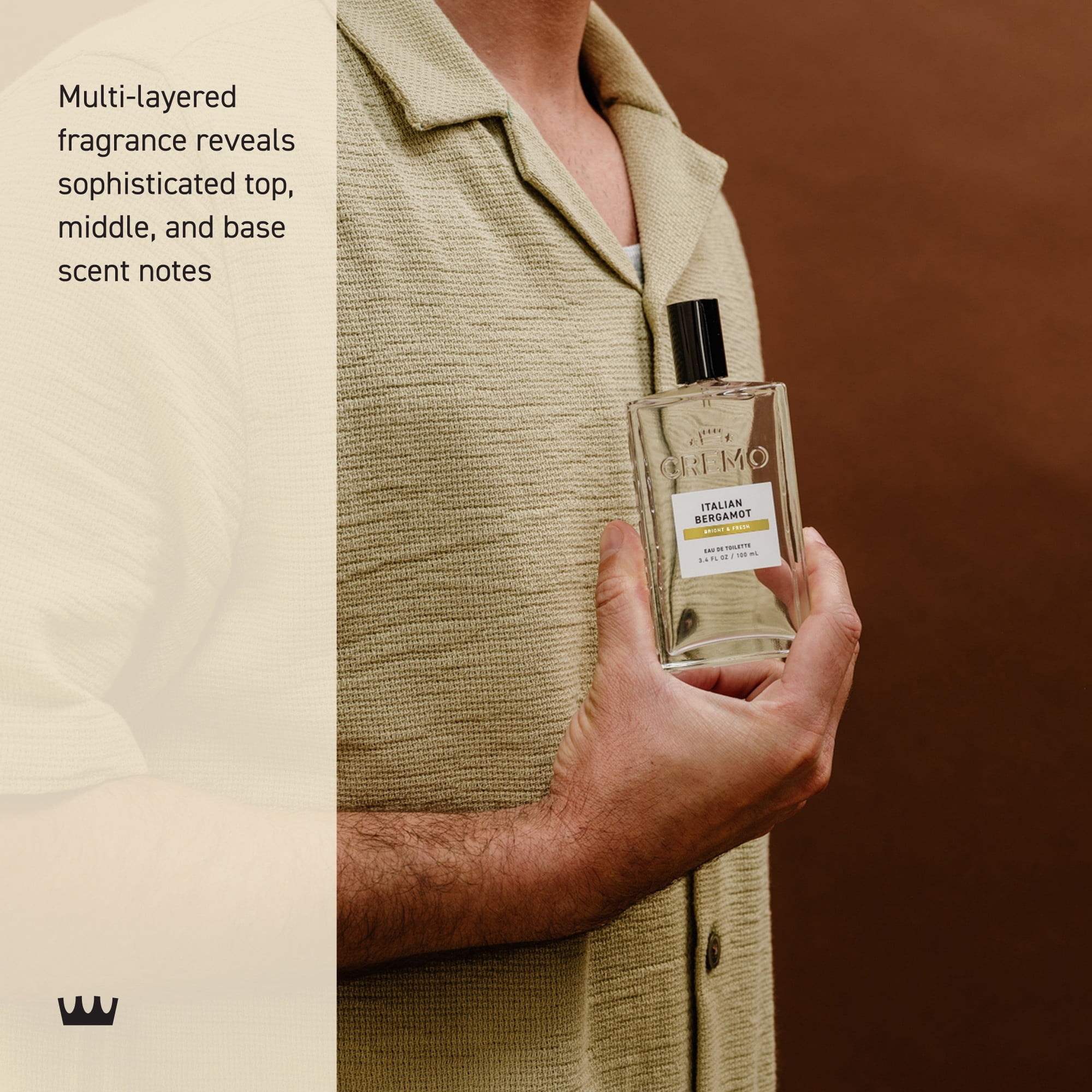 Cremo Spray Cologne, Italian Bergamot, 3.4oz