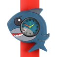 thumbnail image 3 of Watch Shark Sea Life Design Slapwatch Quick Fit Kids Children Silicone Bracelet Learn to Tell Time Unisex Instant Fit All Sizes, 3 of 5