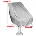 thumbnail image 3 of 6X Boat Seat Cover, Outdoor Waterproof Pontoon Captain Boat Bench Chair Seat Cover, Chair Protective Covers, 3 of 4