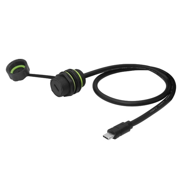 AOOOWER Weatherproof USB C 3.1 Female To Male Adapter Shockproof Design 1 Meter Cord