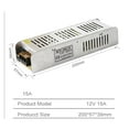 thumbnail image 2 of DC12V LED Power Supply， 15A 16.5A 20A 30A Switch Transformer ，WS2811/WS2815 LED Strip Light Adapter，, 2 of 11
