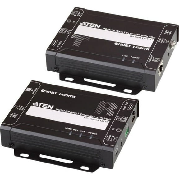 ATEN HDMI HDBaseT Extender with POH (4K@100m) (HDBaseT Class A)-TAA Compliant - 1 Input Device - 1 Output Device - 492.13 ft Range - 2 x Network (RJ-45) - 1 x HDMI In - 1 x HDMI Out - 4K - 3840 x 2...