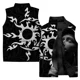thumbnail image 3 of Chaqueta de hombre Chaleco con estampado de estatuas Ropa para hombre 2024 Chaquetas para hombre Chaleco con cremallera y cuello alto Chalecos sin mangas Abrigos resistentes al viento y al frío, 3 of 5