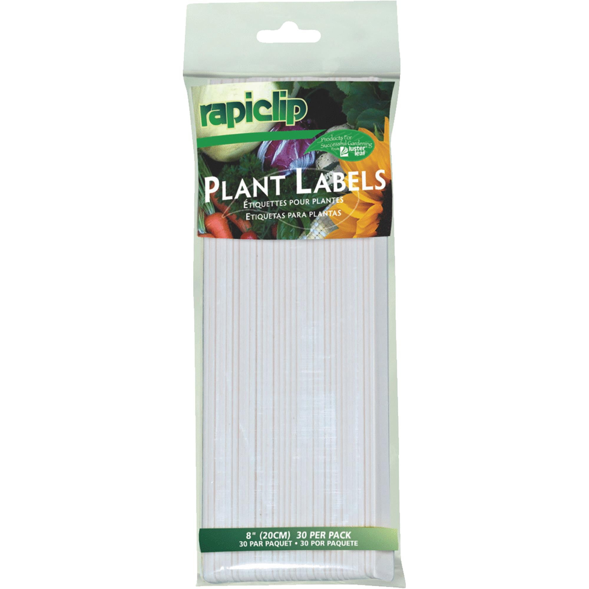 ea Luster Leaf # 840  50 packs 6" White Plastic Garden Plant Labels 12 
