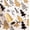 Black & Gold Christmas Tree - White, variant on HOMERAL Christmas Wrapping Paper(Red Background Gold‑Foiled Christmas Tree),17 in X 32.8 ft