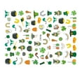 thumbnail image 1 of Nail Wraps Sticker Exquisite Fashion Manicure Stickers Set for Labels Art Decorations Sculpture Abstract Green Leaves Adhesive Decals St. Day WG487, 1 of 7