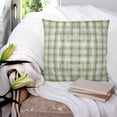 thumbnail image 3 of 26x26 Pillow Covers Set of 2, Sage Green Plaid Throw Pillow Covers Decorative Couch Cushion Case, Modern Art Checkered Farmhouse Microfiber Square Pillowcases for Bedroom Car Living Room, 3 of 7