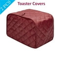 thumbnail image 1 of SAYFUT 2 Slices Toasters Cover, Toaster Cover Bread Toaster Protector Fits Most Standard 2 Slices Toasters, Dustproof  Machine Washable,2PCS, 1 of 6