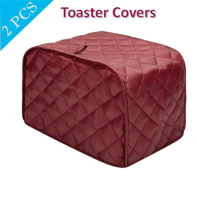 SAYFUT 2 Slices Toasters Cover, Toaster Cover Bread Toaster Protector Fits Most Standard 2 Slices Toasters, Dustproof Machine Washable,2PCS