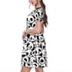 thumbnail image 2 of Easygdp Cute Panda Face para Vestido Transpirable de Mujer, Vestido Suelto de Manga Corta con Pliegues y Bolsillos para el Verano, 2 of 6