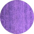 thumbnail image 1 of Ahgly Company Indoor Round Oriental Purple Industrial Area Rugs, 4' Round, 1 of 4