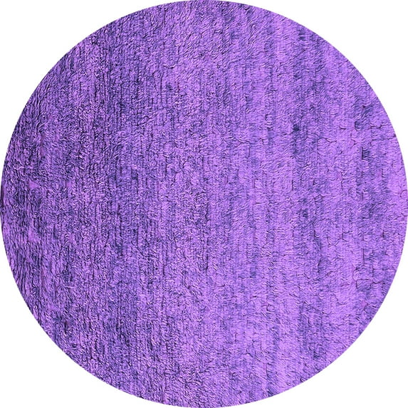 Ahgly Company Indoor Round Oriental Purple Industrial Area Rugs, 4' Round