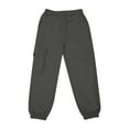 thumbnail image 5 of Xdegoge Kids Boys Cargo Jogger Pants Elastic Waist Multi Pocket Sweatpants with Drawstring, Casual Outdoor Wear, 5 of 8