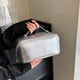 thumbnail image 2 of Bolso De Cosméticos Bolsa de cosméticos de lavado de gran capacidad de cuero de PU a prueba de agua para acampar (plata) Tmvgtek Para Estrenar, 2 of 9